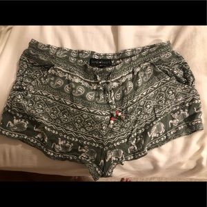 Boho Elephant Shorts